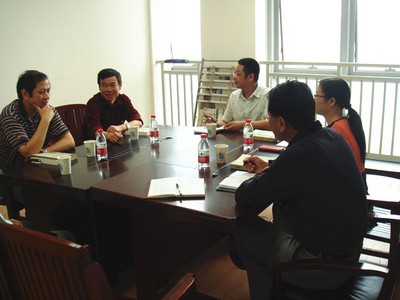 周业柱教授、李军编审莅临我校调研指导学报工作